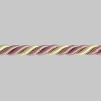 Шнур шторный пыльно-розовый/светло-бежевый диаметр 7 мм (25 м)